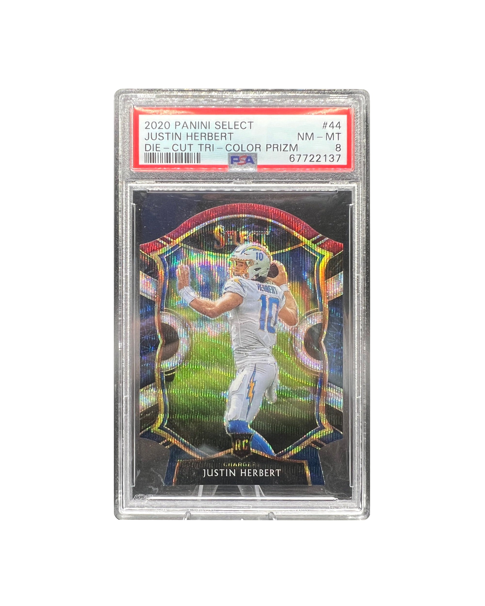 Justin Herbert Rookie Die Cut NM-MT 8