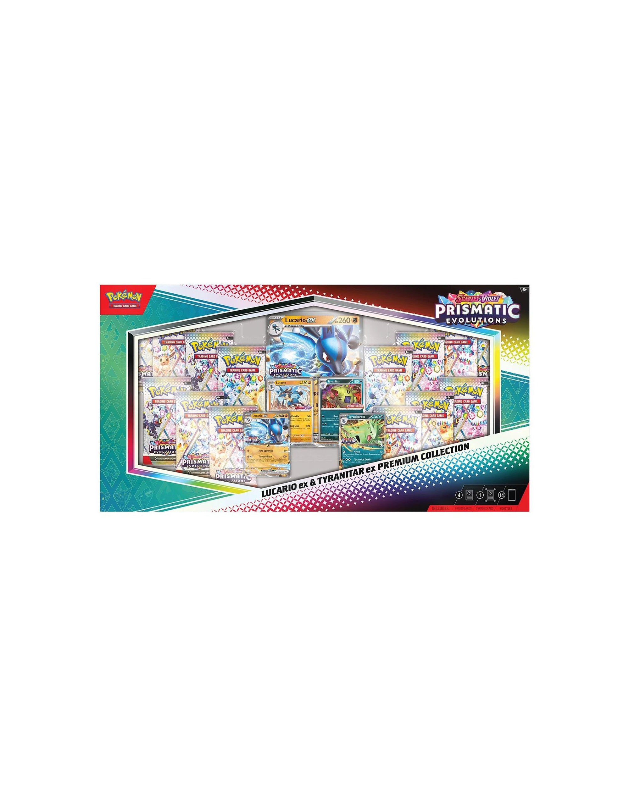 Prismatic Evolutions Lucario ex & Tyranitar ex Premium Collection