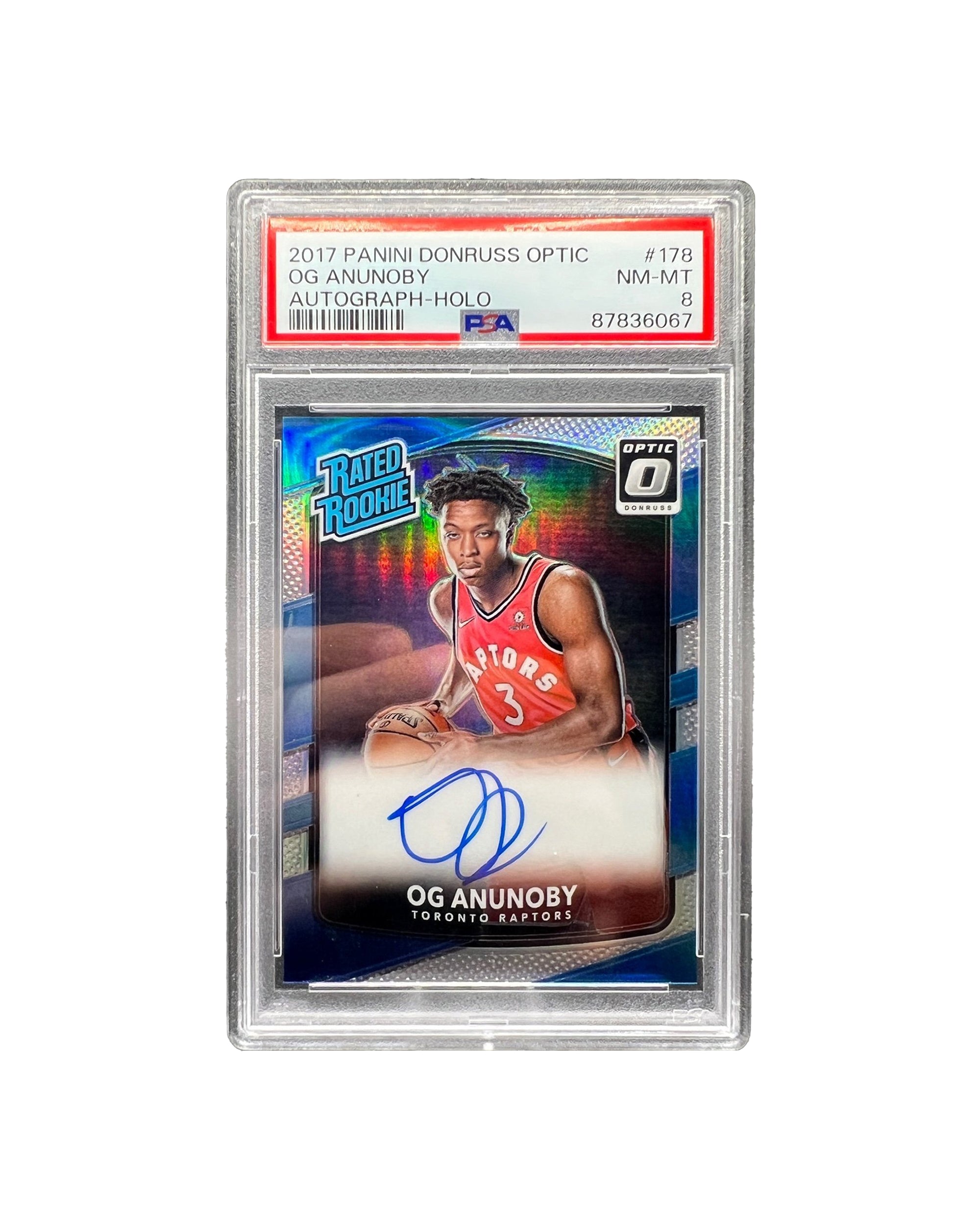 OG Anunoby On Card Auto Mint 8