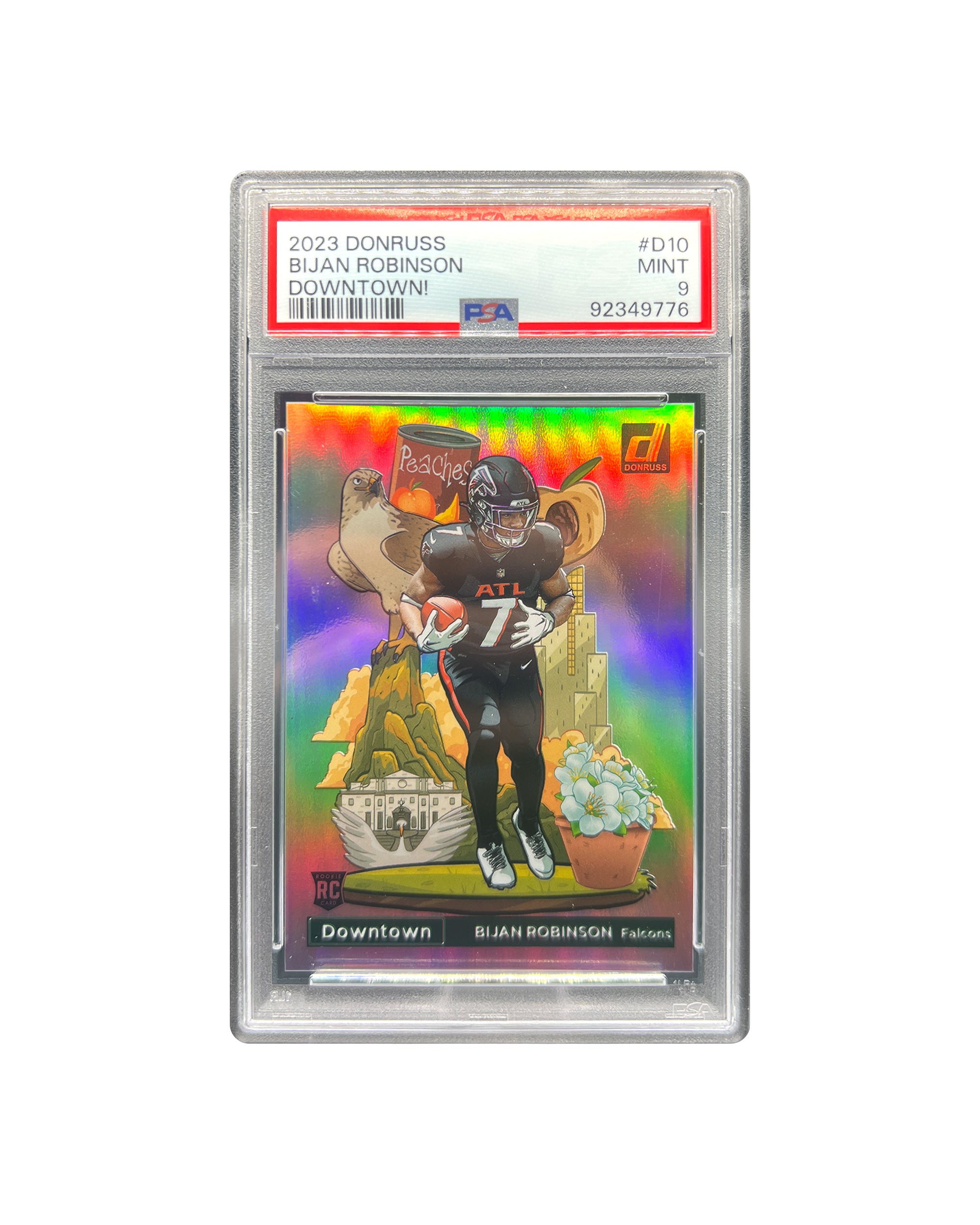 Bijan Robinson Downtown Rookie PSA 9