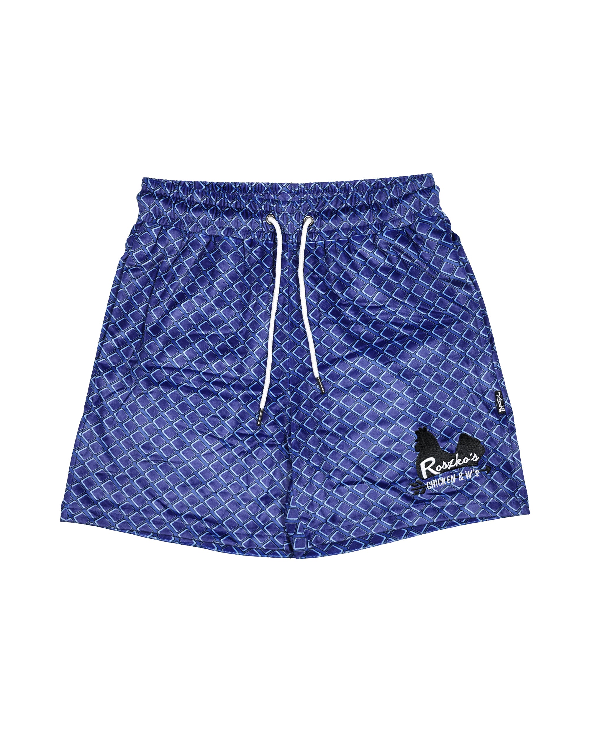 Chicken & W's x Native Language Blueberry Waffle Velour Shorts