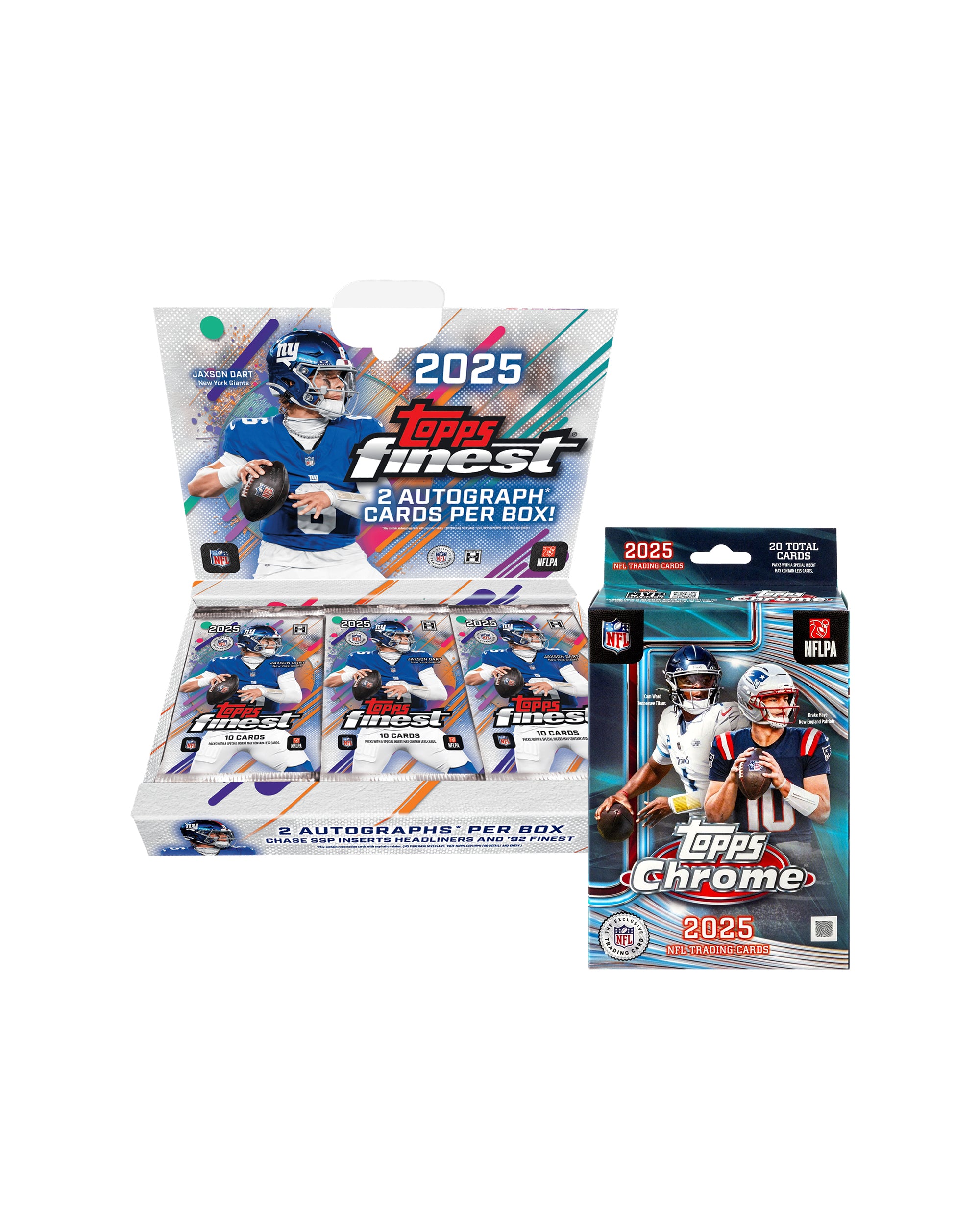 2025 Topps Finest Football Hobby + Topps Chrome Hanger Box Break