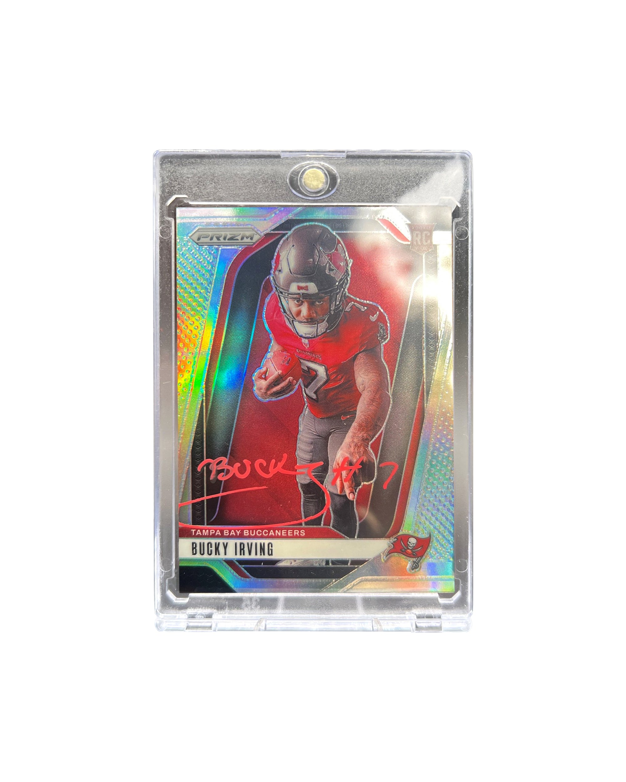 Bucky Irving Rookie On Card Auto Red