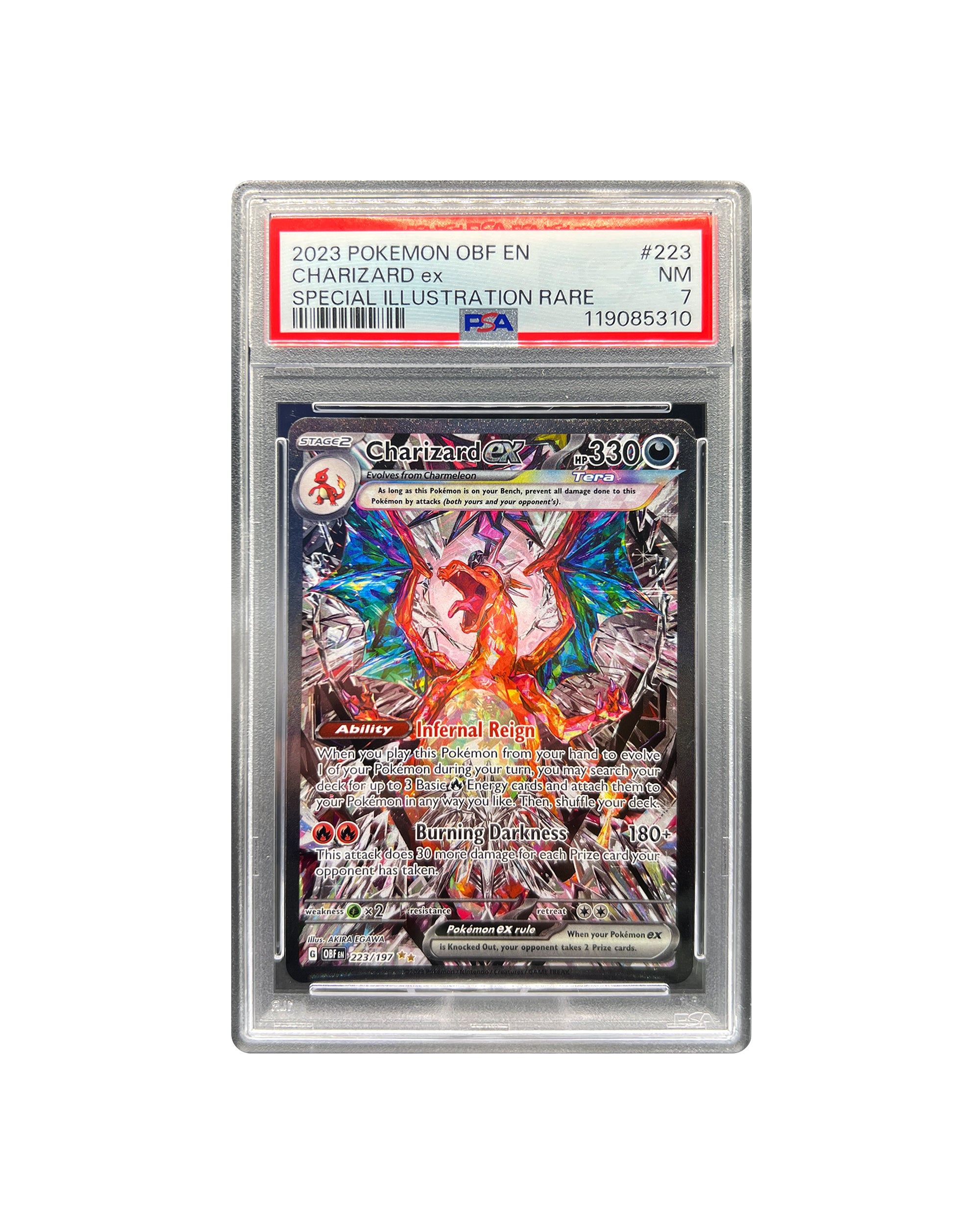Obsidian Flames Charizard ex PSA 7