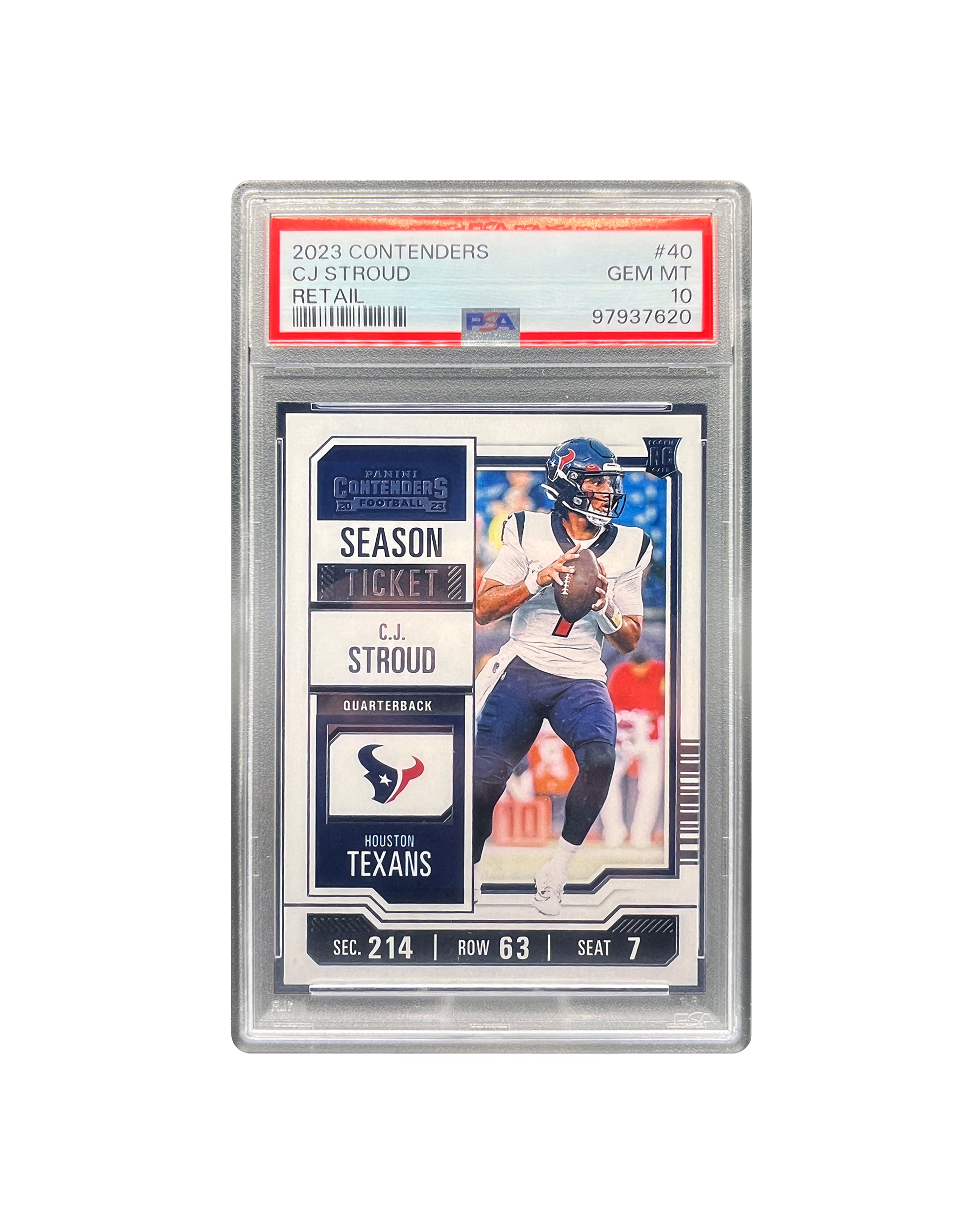 CJ Stroud Season Ticket Rookie PSA 10