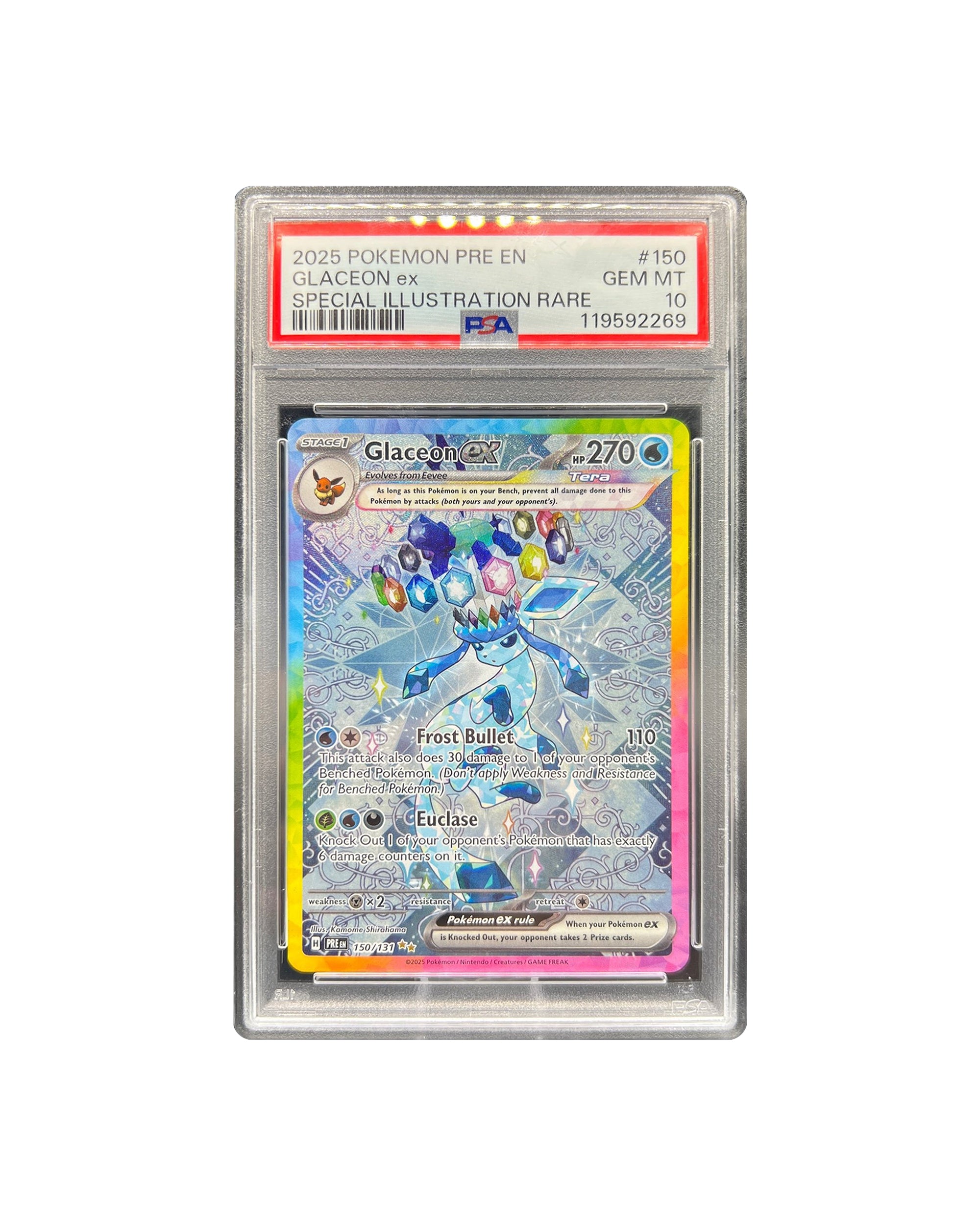Glaceon ex Prismatic Gem Mint 10