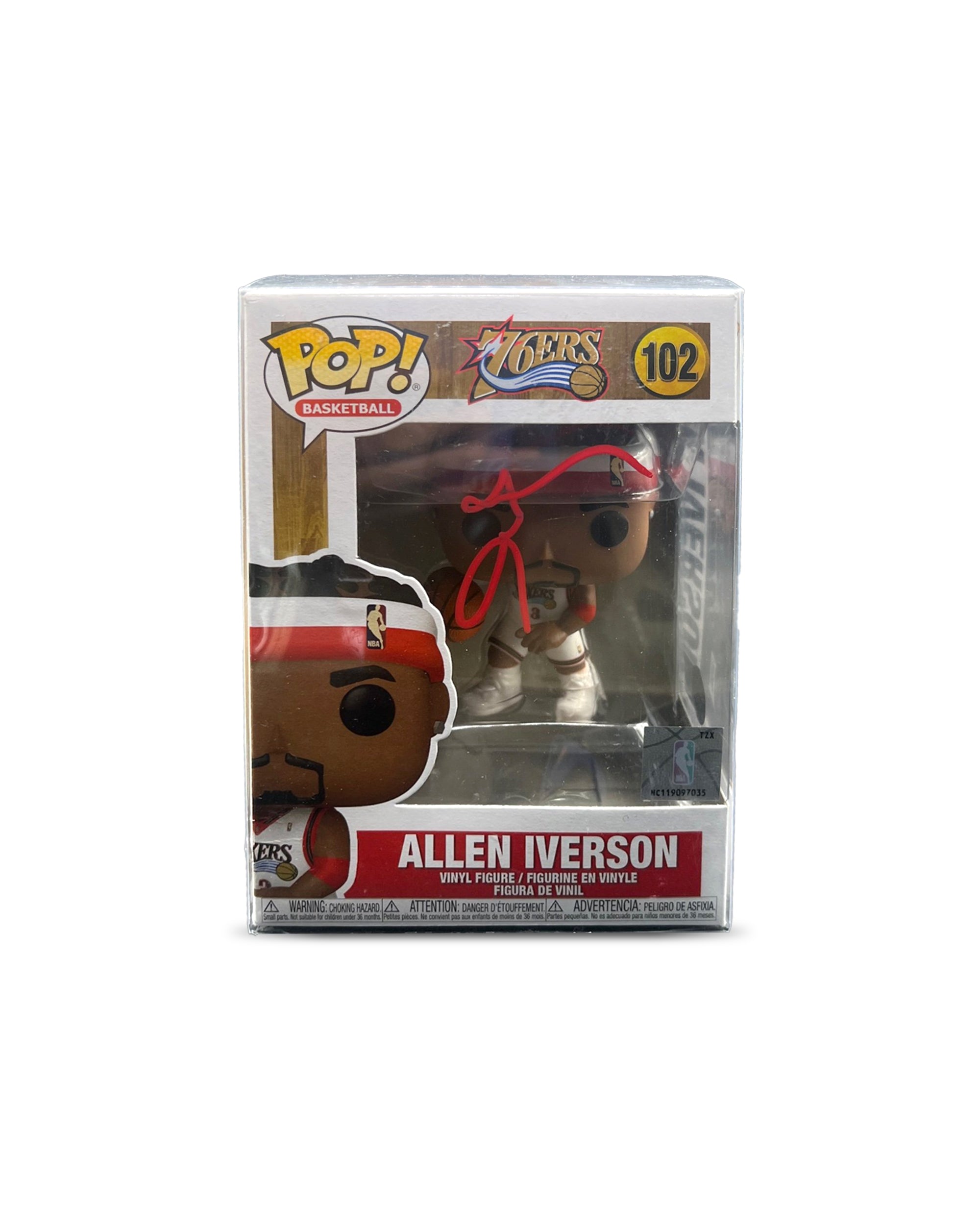 Signed Allen Iverson Funko Pop