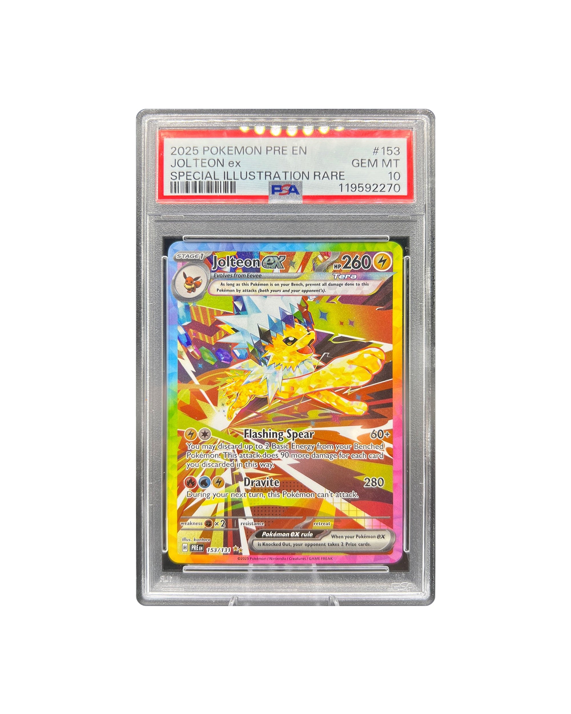 Jolteon ex Prismatic Gem Mint 10