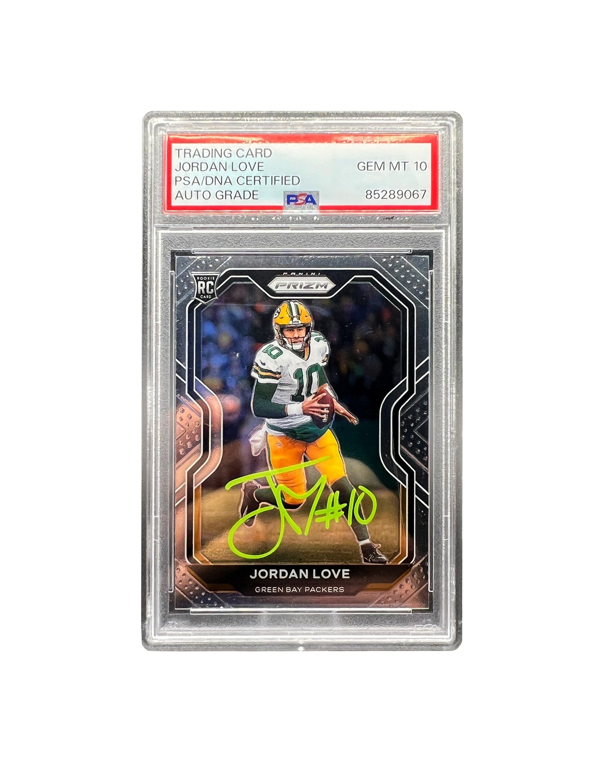 Jordan Love Rookie Auto Gem Mint 10