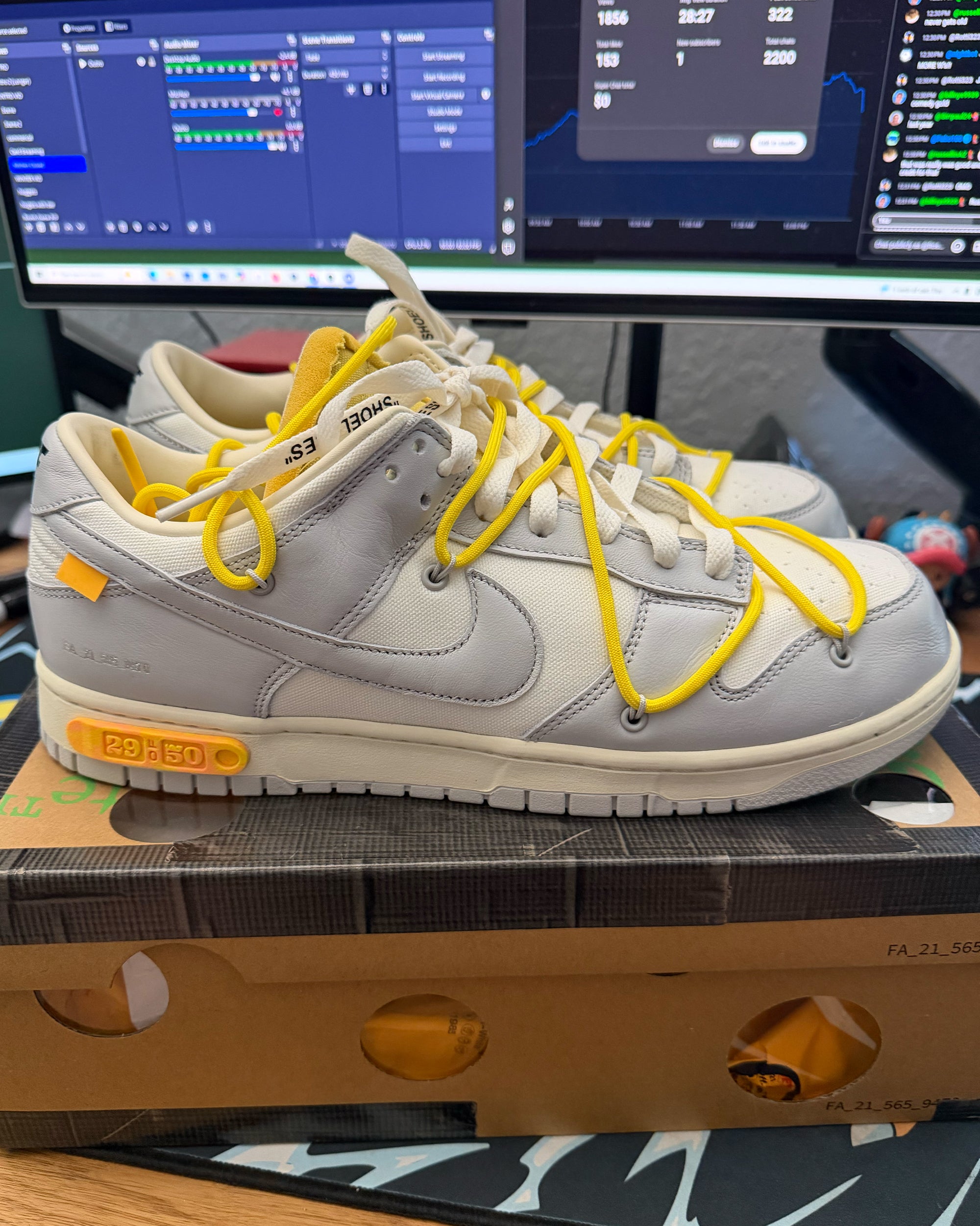 Off-White x Nike Dunk Low 'Lot 29' (Used/VNDS)