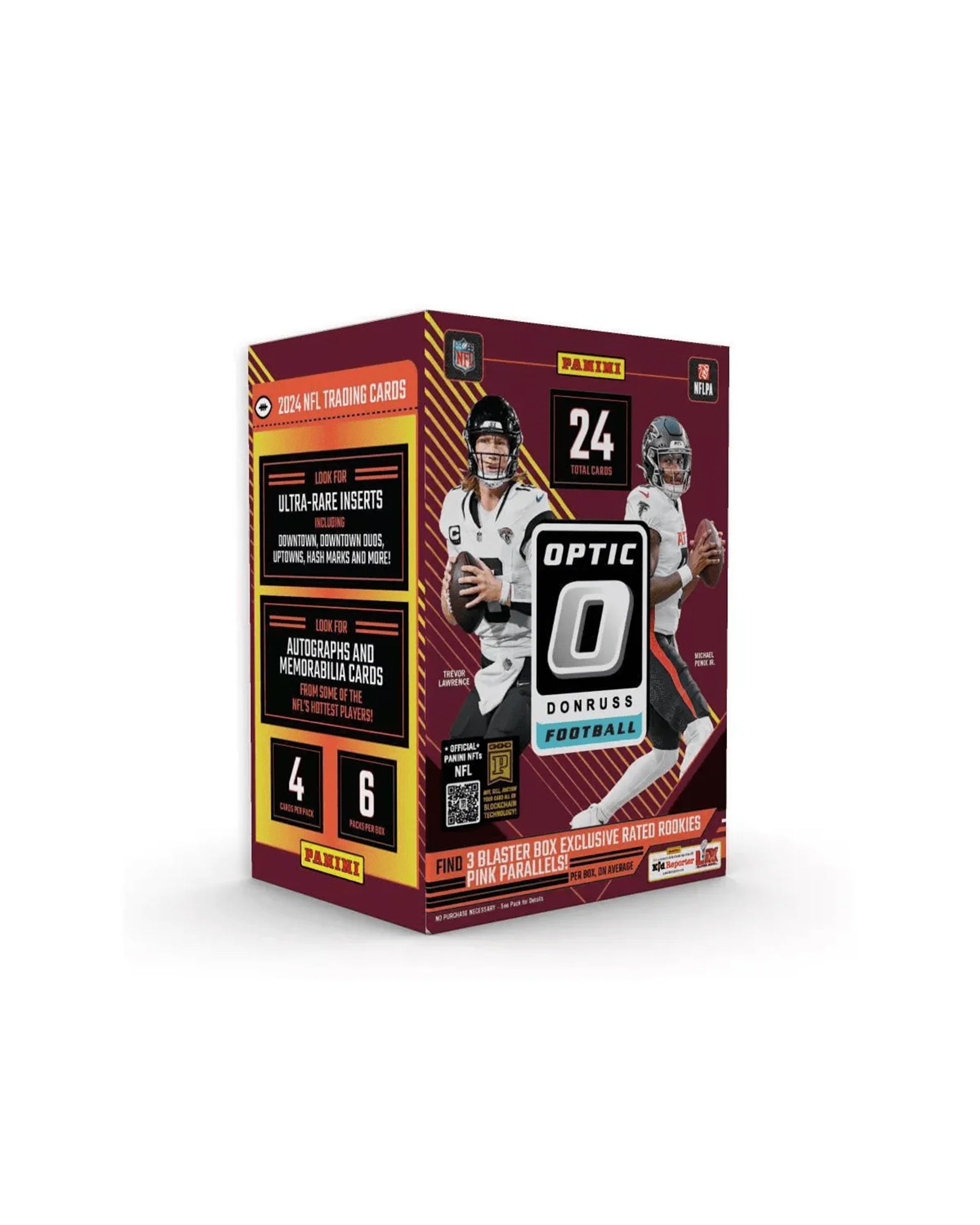 Optic Football 2024 Blaster Box Pink Rated Rookies