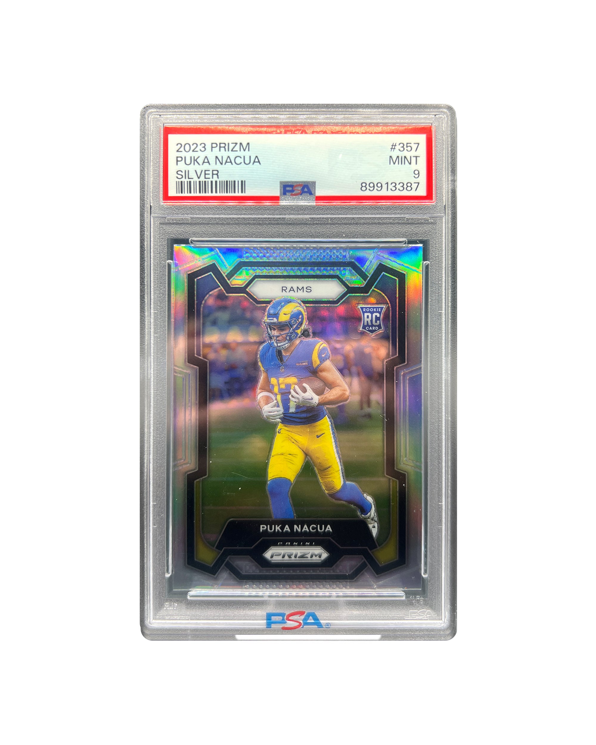 Puka Nacua Silver Prizm Rookie PSA 9