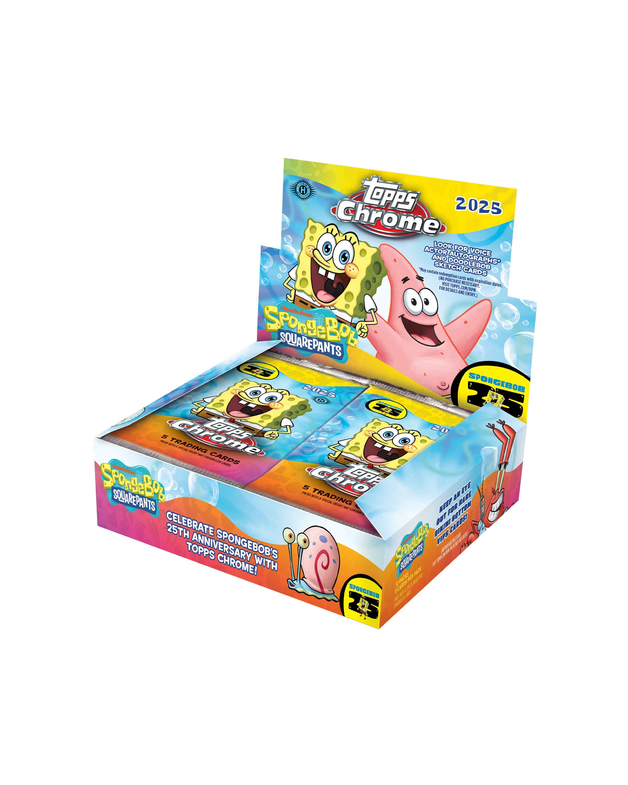 2025 Topps Chrome Spongebob 25th Anniversary Hobby Pack Live Break 3