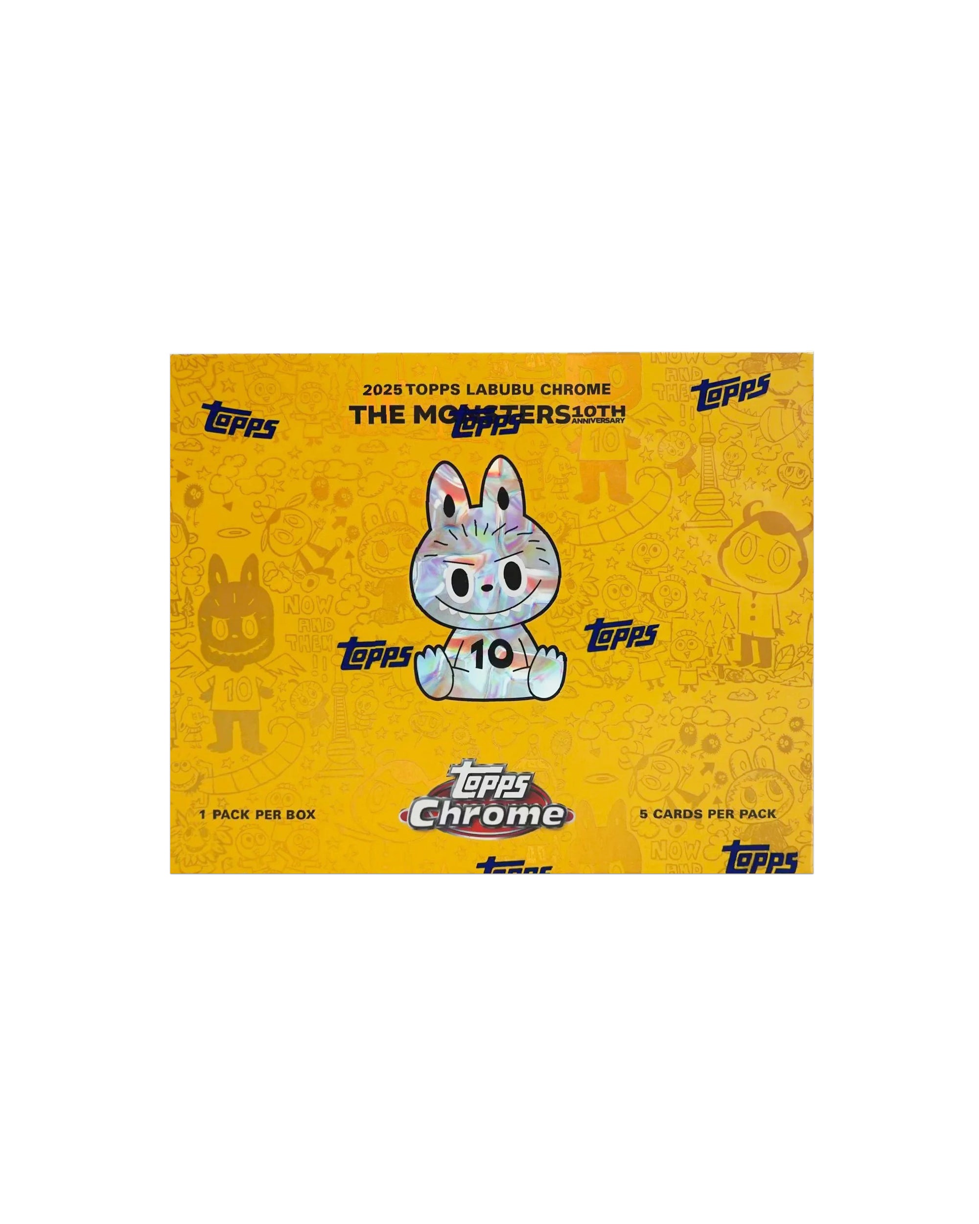 2025 Topps Labubu Chrome 10th Anniversary Hobby Box