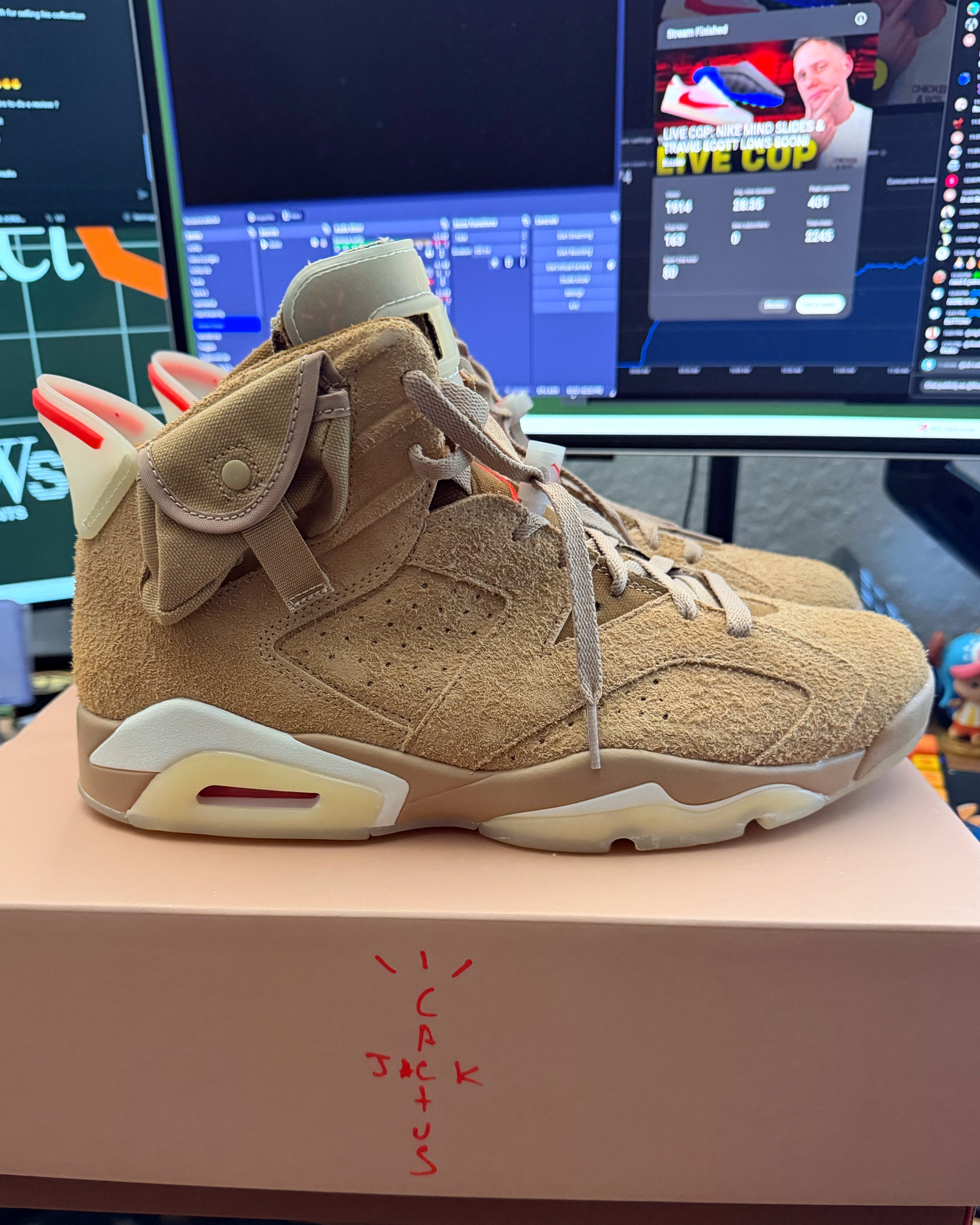 Travis Scott x Jordan 6 Retro 'British Khaki' (Used)
